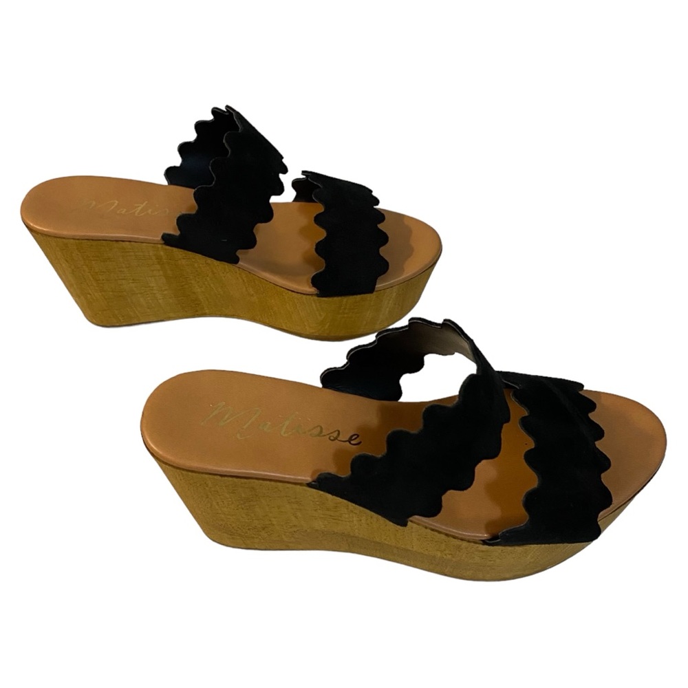 Matisse Womens Size 37‎ Charlie Platform Wedge Sandals Casual High Heel 3" - Picture 3 of 8